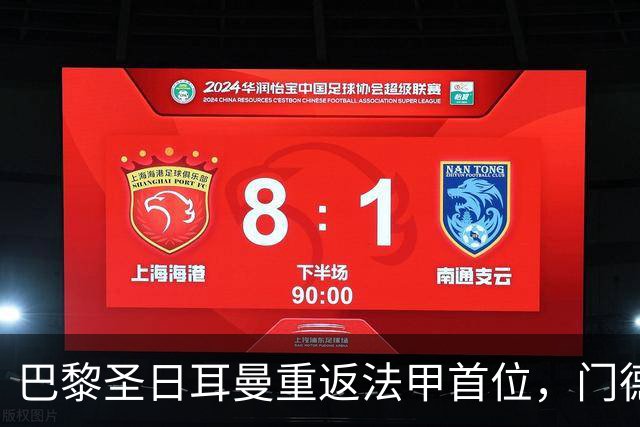 巴黎圣日耳曼重返法甲首位，门德斯或缺阵对战巴萨